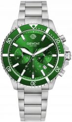 Zegarek Giewont Zegarek Męski Chronograph Sapphire Srebrno Zielony GW3970-B8. Niebieskie zegarki męskie Giewont. Za 221.61 zł.