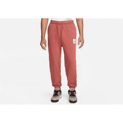Spodnie treningowe męskie Nike Air Jordan Essentials. Czerwone długie spodnie sportowe męskie Nike, bez wzorów, z bawełny, na fitness i siłownię. Za 529.00 zł.