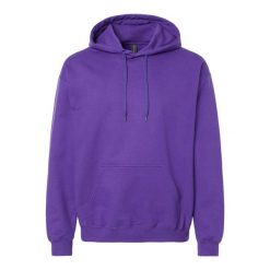 Bluza Z Kapturem Dla Dorosłych Unisex Softstyle Fleece Midweight. Fioletowe bluzy nierozpinane męskie GILDAN, m, bez wzorów, bez ramiączek, z kapturem. Za 78.99 zł.