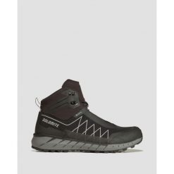 Buty trekkingowe męskie Dolomite Croda Nera High GTX. Czarne buty trekkingowe męskie Dolomite, bez wzorów, bez zapięcia, trekkingowe. Za 529.99 zł.