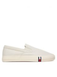 Tommy Jeans Tenisówki Archive Vulc. Y2K Slip On EM0EM01675 Biały. Białe trampki męskie Tommy Jeans, bez wzorów, z jeansu, bez zapięcia. Za 289.99 zł.
