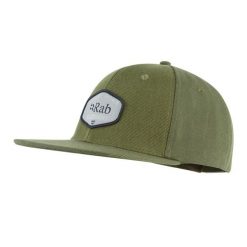 Czapka z daszkiem bawełniana Rab Axion Badge Cap. Zielone czapki męskie RAB, bez wzorów, z bawełny, sportowe. Za 124.99 zł.