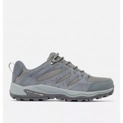 Buty trekkingowe męskie, Redmond IV Low WP. Szare buty trekkingowe męskie Columbia, bez wzorów, sportowe, bez obcasa, bez zapięcia. Za 349.99 zł.