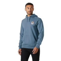 Bluza z kapturem Helly Hansen Massif Graphic. Niebieskie bluzy z kapturem męskie Helly Hansen, m, bez wzorów, z kapturem. Za 350.50 zł.