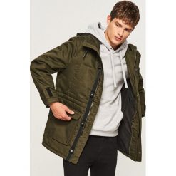 Kurtka parka z kapturem - Zielony. Kurtki męskie marki Reserved. W wyprzedaży za 149.99 zł.