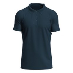 Męska Koszulka Polo Clive. Niebieskie koszulki polo męskie Stedman, m, bez wzorów, bez kołnierzyka, bez ramiączek. Za 85.99 zł.