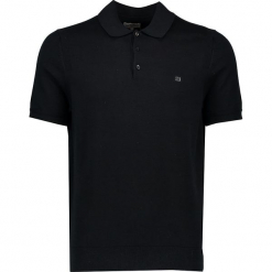 Koszulka polo w kolorze czarnym. Czarne koszulki polo męskie Ben Sherman, z haftami, z bawełny, polo. W wyprzedaży za 130.95 zł.