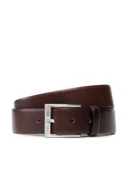 Boss Pasek Męski Erron 50471170 Brązowy. Brązowe paski męskie Boss, bez wzorów, ze skóry. Za 399.99 zł.