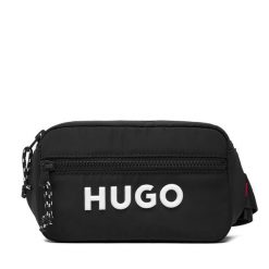 Saszetka nerka HUGO. Czarne saszetki męskie Hugo, bez wzorów, małe. Za 259.99 zł.
