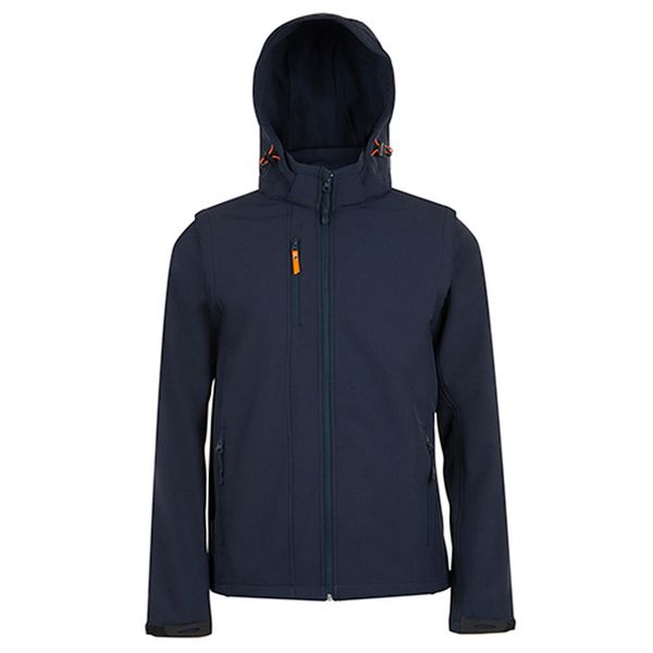 Kurtka Transformer Soft Shell Dla Dorosłych Unisex. Niebieskie kurtki męskie SOL'S, m, bez wzorów, sportowe, bez ramiączek, bez kaptura. Za 484.99 zł.