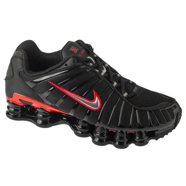 Buty sportowe Sneakersy męskie, Shox TL. Czarne buty sportowe na co dzień męskie Nike, m, bez wzorów, sportowe, bez ramiączek, bez kaptura, trekkingowe. Za 599.99 zł.
