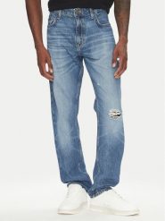 Guess Jeans Jeansy M5YA1C D5R25 Niebieski Regular Fit. Niebieskie jeansy męskie Guess Jeans, z aplikacjami, z bawełny. Za 307.00 zł.