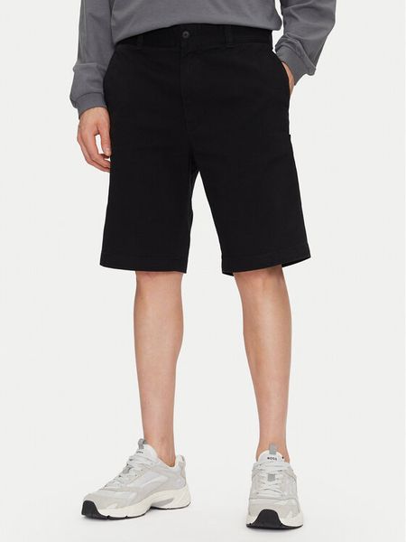HUGO Szorty materiałowe Dante242 50510605 Czarny Regular Fit. Czarne szorty męskie Hugo, bez wzorów, z bawełny. Za 199.99 zł.
