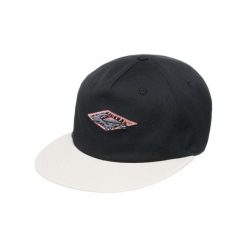 Czapka Snapback dla Mężczyzn QS FRASSNASSA Czarny. Czarne czapki męskie Quiksilver, bez wzorów, z bawełny. Za 139.99 zł.