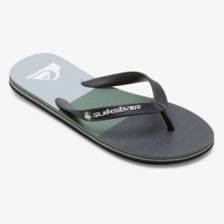 Japonki plażowe męskie Quiksilver Molokai Stripe. Czarne klapki i japonki męskie Quiksilver, bez wzorów. W wyprzedaży za 57.00 zł.