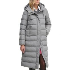 Kurtka GEOX W ANYLLA E Szary. Szare kurtki męskie Geox, bez wzorów, z puchu, sportowe, bez ramiączek, bez kaptura. Za 574.99 zł.