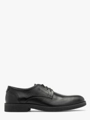 Czarne sznurowane półbuty męskie. Czarne eleganckie półbuty męskie Ryłko, ze skóry, bez obcasa, bez zapięcia. W wyprzedaży za 329.99 zł.