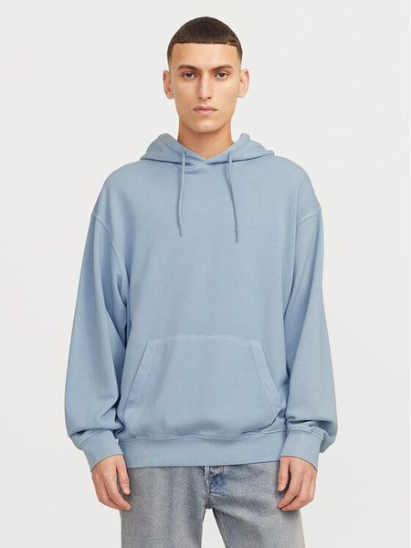 Jack & Jones Bluza Charge 12268272 Błękitny Loose Fit. Niebieskie bluzy nierozpinane męskie Jack & Jones, m, bez wzorów, z bawełny, bez ramiączek, bez kaptura. Za 129.99 zł.