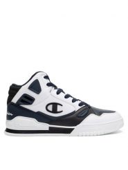 Champion Sneakersy 3 POINT TECH MID S22273-WW016 Biały. Białe buty sportowe na co dzień męskie CHAMPION, m, bez wzorów, z tworzywa sztucznego, bez ramiączek, bez kaptura. Za 299.99 zł.