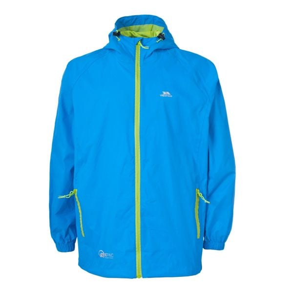 Kurtka Wodoodporna Unisex Dla Dorosłych Qikpac. Niebieskie kurtki męskie Trespass, na wiosnę, s, bez wzorów, sportowe, bez ramiączek, bez kaptura. Za 123.99 zł.