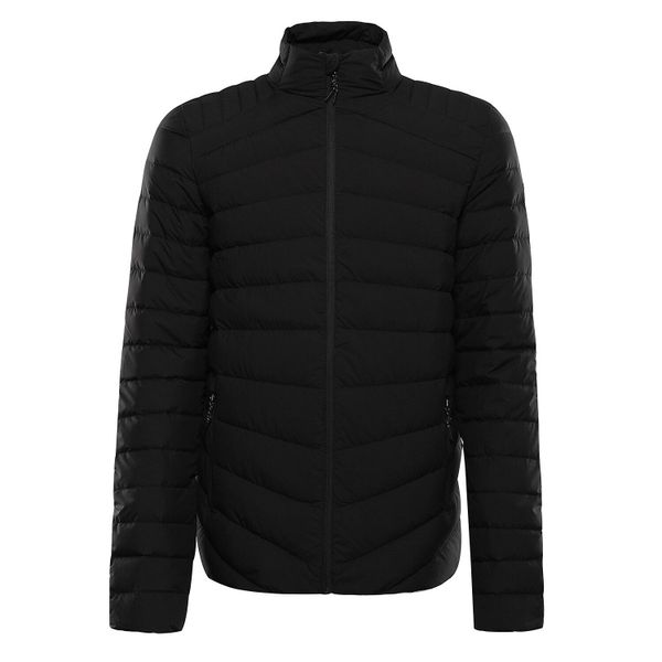 Kurtka męska puchowa Alpine Pro Reter. Czarne kurtki męskie Alpine Pro, m, bez wzorów, z puchu, sportowe, bez ramiączek, bez kaptura. W wyprzedaży za 549.00 zł.