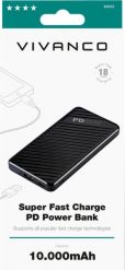 Powerbank Vivanco Vivanco power bank 10000mAh Super Fast PD 18W (63122). Powerbanki VIVANCO. Za 168.73 zł.