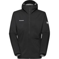 Kurtka z membraną męska Mammut Ducan Light HS Hooded Jacket. Czarne kurtki męskie Mammut, l, bez wzorów, bez ramiączek, bez kaptura. Za 809.40 zł.