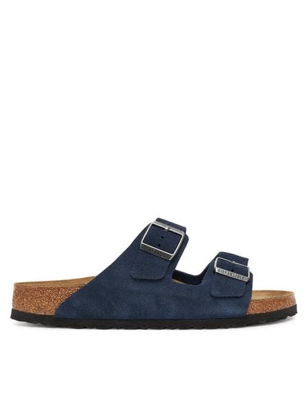 Birkenstock Klapki Arizona 1030916 Granatowy. Niebieskie klapki i japonki męskie Birkenstock, bez wzorów, ze skóry. Za 429.99 zł.