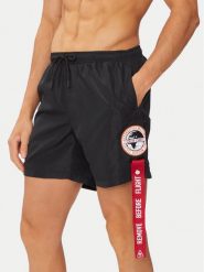 Aeronautica Militare Szorty kąpielowe 241BW219CT2967 Czarny Regular Fit. Czarne kąpielówki męskie Aeronautica Militare, bez wzorów, z syntetyku. Za 219.99 zł.