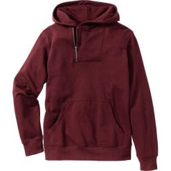Bluza z kapturem Slim Fit bonprix czerwony klonowy. Bluzy nierozpinane męskie marki bonprix. Za 99.99 zł.