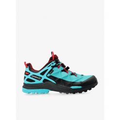 Buty turystyczne męskie AKU Rocket Dfs GTX. Niebieskie buty trekkingowe męskie Aku, bez wzorów, z materiału, sportowe, bez obcasa, bez zapięcia. Za 718.99 zł.