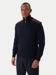 Paul&Shark Sweter 15311113 Granatowy Regular Fit. Niebieskie swetry męskie PAUL&SHARK, bez wzorów, z wiskozy, bez kołnierzyka, bez ramiączek. Za 2,549.00 zł.