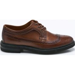 Badura - Półbuty. Brązowe codzienne półbuty męskie Badura, z materiału, casualowe. W wyprzedaży za 339.90 zł.