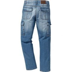 Dżinsy bojówki Regular Fit Straight bonprix niebieski. Bez kategorii marki bonprix. Za 59.99 zł.