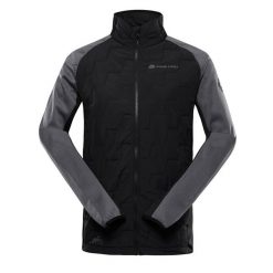 Bluza męska sportowa z wełną merino Alpine Pro Jorw. Czarne bluzy bez kaptura męskie Alpine Pro, m, bez wzorów, z wełny, bez kaptura. W wyprzedaży za 239.00 zł.