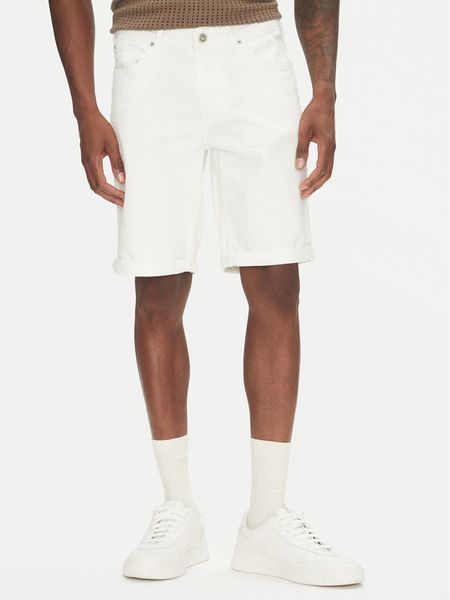 Lindbergh Szorty jeansowe 30-550002WHI Biały Regular Fit. Białe szorty męskie Lindbergh, bez wzorów, z bawełny. Za 259.99 zł.