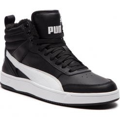 Sneakersy PUMA - Rebound Street V2 Fur 363717 05 Puma Black/Puma White. Białe buty sportowe na co dzień męskie Puma, z materiału, eleganckie. W wyprzedaży za 209.00 zł.
