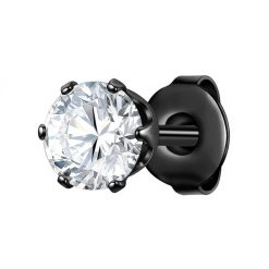 True Rebels Kolczyki Stal nierdzewna Czarny Biżuteria męska 1 ct Męskie. Czarna biżuteria dla mężczyzn True Rebels, z materiału, z cyrkonią, ze stali. Za 119.99 zł.