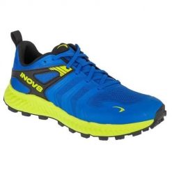 Buty do biegania męskie Inov-8 001275BLBKLMS001. Niebieskie buty do biegania męskie Inov-8, bez wzorów, z gumy, bez zapięcia, do biegania. Za 739.99 zł.