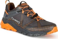 Buty trekkingowe męskie Aku M'S FLYROCK, black/ orange, 41.5. Czarne buty trekkingowe męskie Aku, bez wzorów, bez zapięcia. Za 531.64 zł.