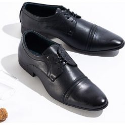 Czarne Półbuty Hantme. Eleganckie półbuty męskie marki Born2be. Za 59.99 zł.
