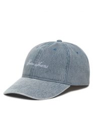 Guess Jeans Czapka z daszkiem M6GZB4 WF8V1 Niebieski. Niebieskie czapki męskie Guess Jeans, z aplikacjami, z bawełny. Za 169.99 zł.