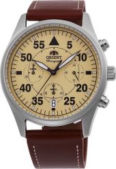 Zegarek Orient Zegarek męski Orient RA-KV0503Y10B brązowy. Brązowe zegarki męskie Orient. Za 873.00 zł.