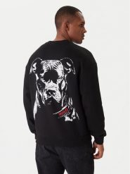 HUGO Bluza Dubraxo 50557482 Czarny Relaxed Fit. Czarne bluzy nierozpinane męskie Hugo, m, bez wzorów, z bawełny, bez ramiączek, bez kaptura. Za 599.99 zł.