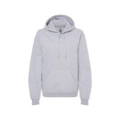 Bluza Z Kapturem Dla Dorosłych Unisex Softstyle Fleece Midweight. Szare bluzy nierozpinane męskie GILDAN, l, bez wzorów, bez ramiączek, z kapturem. Za 78.99 zł.