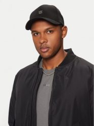 HUGO Czapka z daszkiem 50533427 Czarny. Czarne czapki męskie Hugo, bez wzorów, z bawełny. Za 119.99 zł.