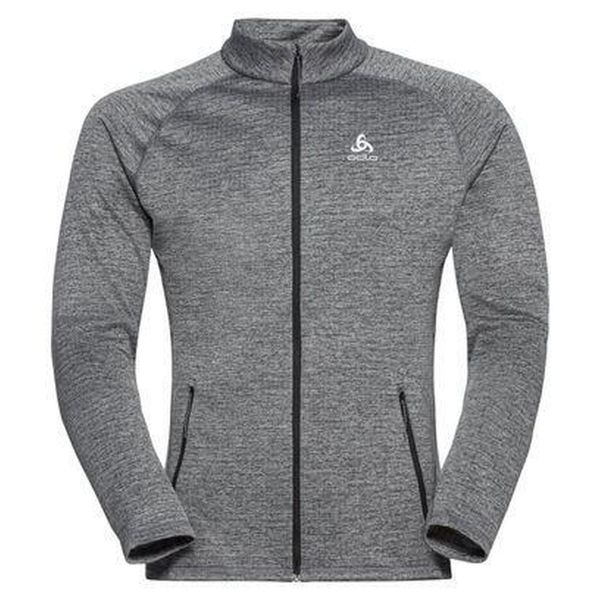 Bluza polarowa męska Odlo Mid TENCIA zapinana na zamek. Szare bluzy rozpinane męskie Odlo, m, bez wzorów, z polaru, sportowe, bez ramiączek, bez kaptura. W wyprzedaży za 390.40 zł.