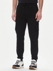 Aeronautica Militare Spodnie dresowe 251PF860F459 Czarny Regular Fit. Czarne spodnie dresowe męskie Aeronautica Militare, bez wzorów, z bawełny. Za 329.99 zł.