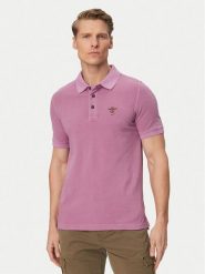 Aeronautica Militare Polo 261PO1925UP00406 Fioletowy jasny Regular Fit. Fioletowe koszulki polo męskie Aeronautica Militare, m, bez wzorów, z bawełny, bez kołnierzyka, bez ramiączek. Za 459.99 zł.