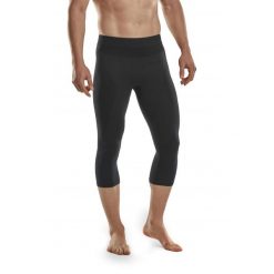 Męskie legginsy zimowe 3/4 na narty oddychające szybkoschnące z wełną Merino CEP. Czarne bielizna termoaktywna męska CEP, l, bez wzorów, z elastanu, bez ramiączek, na fitness i siłownię. Za 299.00 zł.